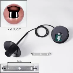 hofstein Gastor Suspension, Boule lumineuse, Suspension Cuivré, 1 lumière