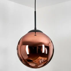 hofstein Gastor Suspension, Boule lumineuse, Suspension Cuivré, 1 lumière