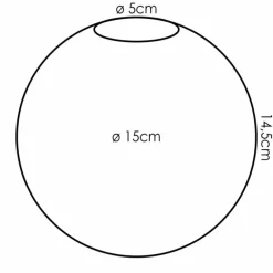 hofstein Gastor Verre de rechange 15 cm Ambre