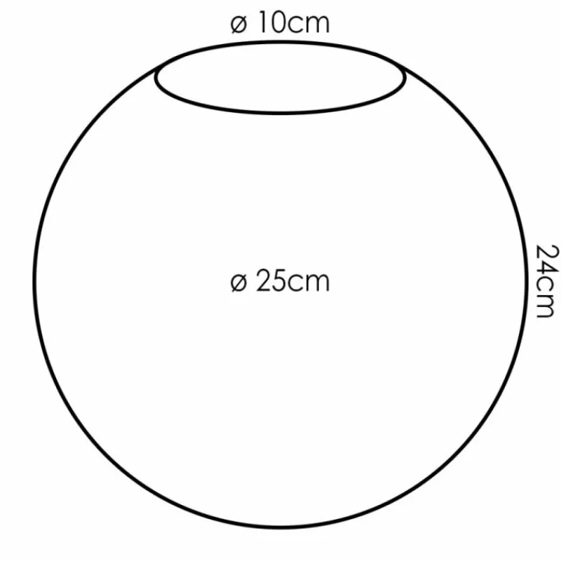 hofstein Gastor Verre de rechange 25 cm Or, Clair