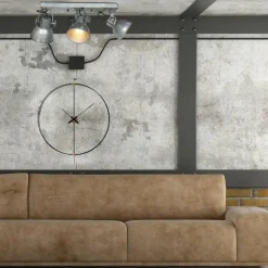 Lampes Industrielles-Luminaires Steinhauer Gearmetal Plafonnier, Spot de plafond Argent Oxydé, 3 lumières