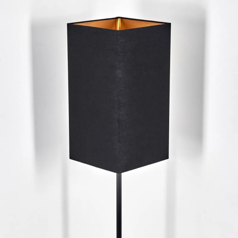 Lampes En Tissu-hofstein Geneva Lampadaire Écru, Noir, 1 lumière