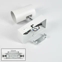 Luminaires Scandinaves-hofstein Gesteira Applique murale, Spot mural Blanc, 1 lumière