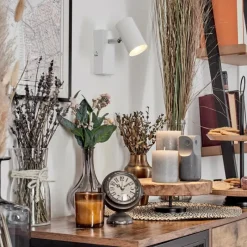 Luminaires Scandinaves-hofstein Gesteira Applique murale, Spot mural Blanc, 1 lumière