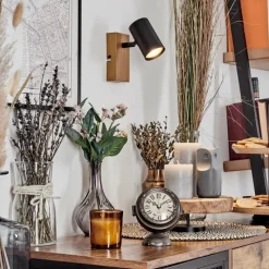 Luminaires Scandinaves-hofstein Gesteira Applique murale, Spot mural Couleur bois, 1 lumière