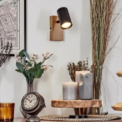 Luminaires Scandinaves-hofstein Gesteira Applique murale, Spot mural Couleur bois, 1 lumière