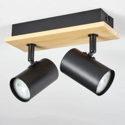 hofstein Gesteira Plafonnier, Spot de plafond Écru, Noir, 2 lumières