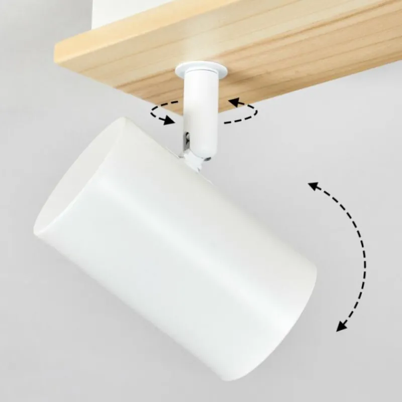 Luminaires Scandinaves-hofstein Gesteira Plafonnier, Spot de plafond Écru, Blanc, 2 lumières