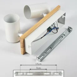 Luminaires Scandinaves-hofstein Gesteira Plafonnier, Spot de plafond Écru, Blanc, 2 lumières