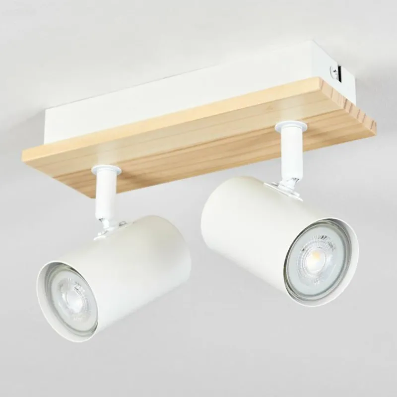 Luminaires Scandinaves-hofstein Gesteira Plafonnier, Spot de plafond Écru, Blanc, 2 lumières