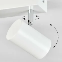 Luminaires Scandinaves-hofstein Gesteira Plafonnier, Spot de plafond Blanc, 3 lumières