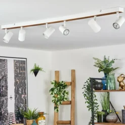 Luminaires Scandinaves-hofstein Gesteira Plafonnier, Spot de plafond Écru, Blanc, 6 lumières