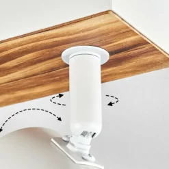 Luminaires Scandinaves-hofstein Gesteira Plafonnier, Spot de plafond Écru, Blanc, 6 lumières