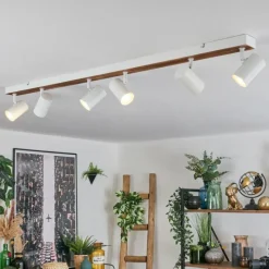 Luminaires Scandinaves-hofstein Gesteira Plafonnier, Spot de plafond Écru, Blanc, 6 lumières