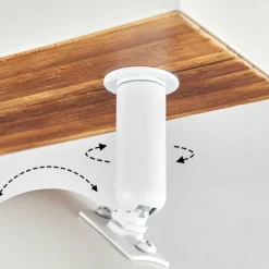 Luminaires Scandinaves-hofstein Gesteira Plafonnier, Spot de plafond Écru, Blanc, 6 lumières