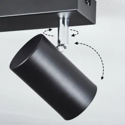 Luminaires Scandinaves-hofstein Gesteira Plafonnier, Spot de plafond Noir, 3 lumières