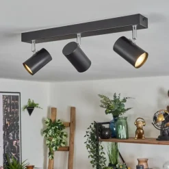 Luminaires Scandinaves-hofstein Gesteira Plafonnier, Spot de plafond Noir, 3 lumières
