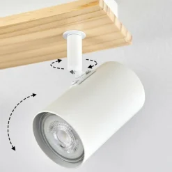 Luminaires Scandinaves-hofstein Gesteira Plafonnier, Spot de plafond Écru, Blanc, 6 lumières