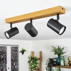 hofstein Gesteira Plafonnier, Spot de plafond Écru, Noir, 3 lumières