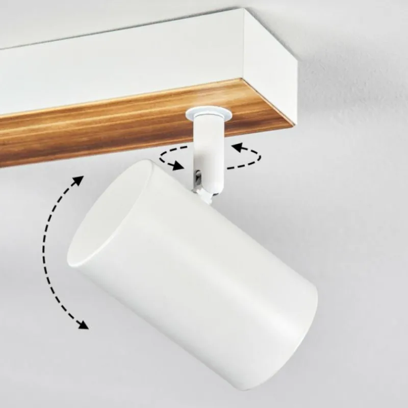 Luminaires Scandinaves-hofstein Gesteira Plafonnier, Spot de plafond Écru, Blanc, 4 lumières
