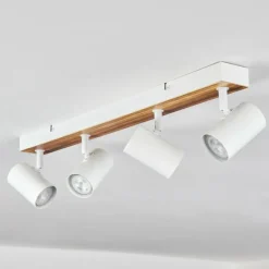 Luminaires Scandinaves-hofstein Gesteira Plafonnier, Spot de plafond Écru, Blanc, 4 lumières