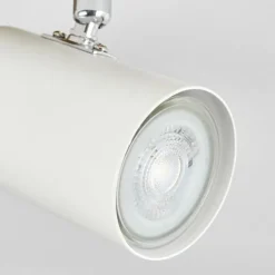 Luminaires Scandinaves-hofstein Gesteira Plafonnier, Spot de plafond Chrome, Couleur bois, 3 lumières