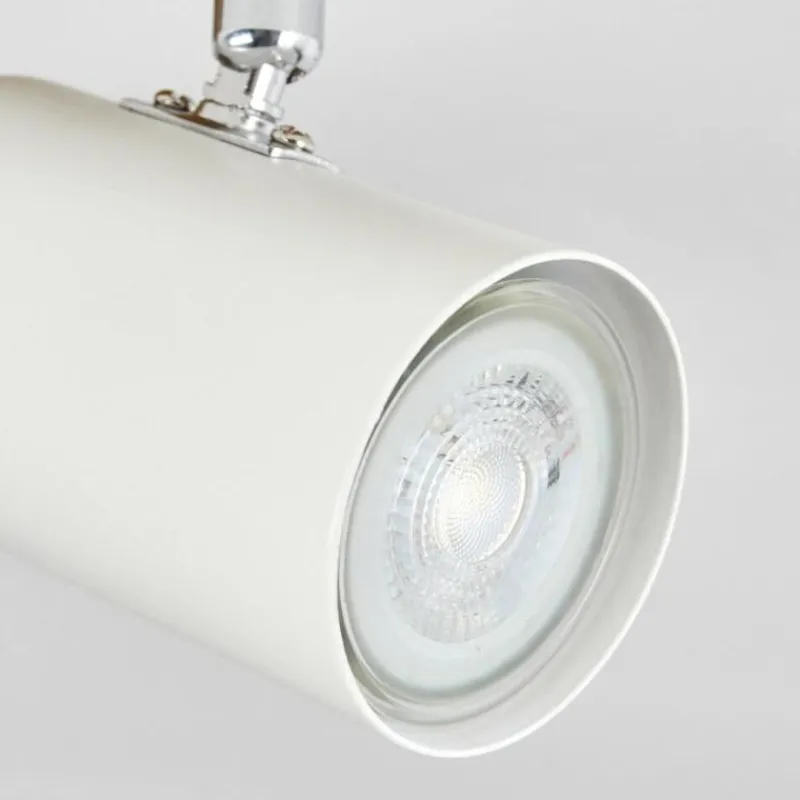 Luminaires Scandinaves-hofstein Gesteira Plafonnier, Spot de plafond Chrome, Couleur bois, 3 lumières