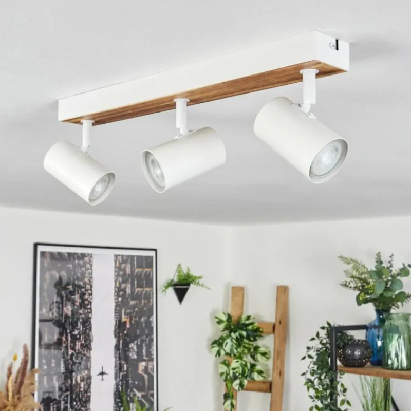 Luminaires Scandinaves-hofstein Gesteira Plafonnier, Spot de plafond Écru, Blanc, 3 lumières