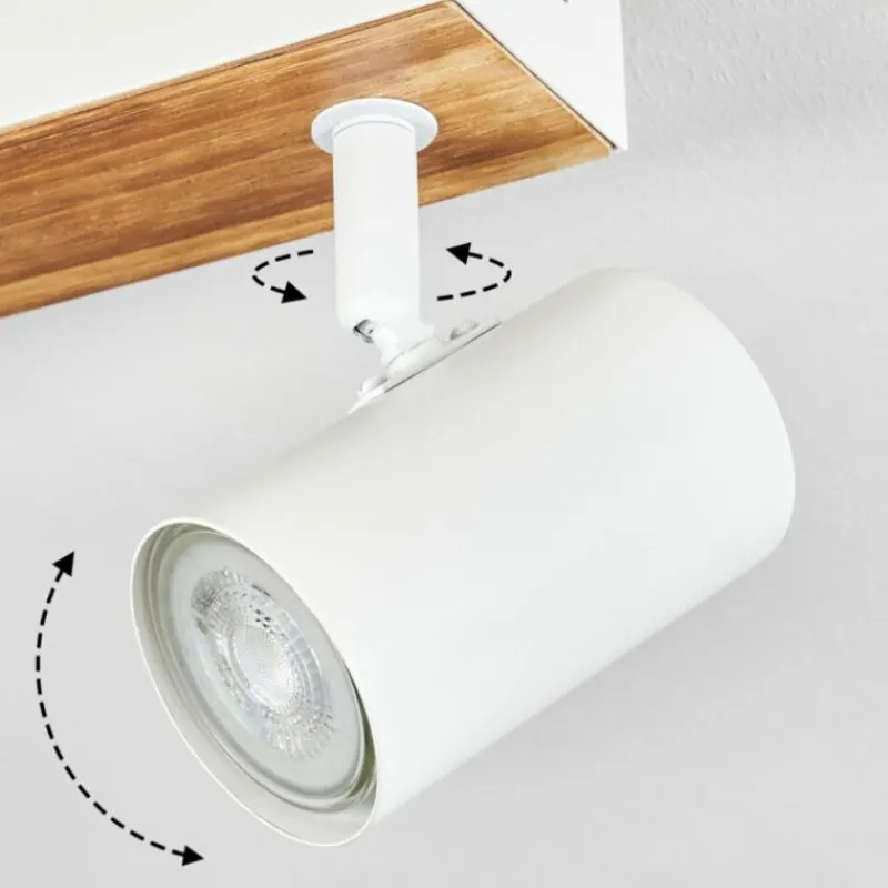 Luminaires Scandinaves-hofstein Gesteira Plafonnier, Spot de plafond Écru, Blanc, 3 lumières