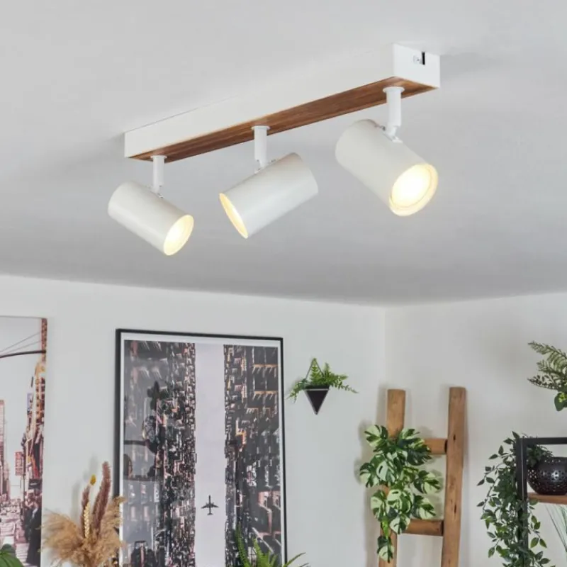 Luminaires Scandinaves-hofstein Gesteira Plafonnier, Spot de plafond Écru, Blanc, 3 lumières