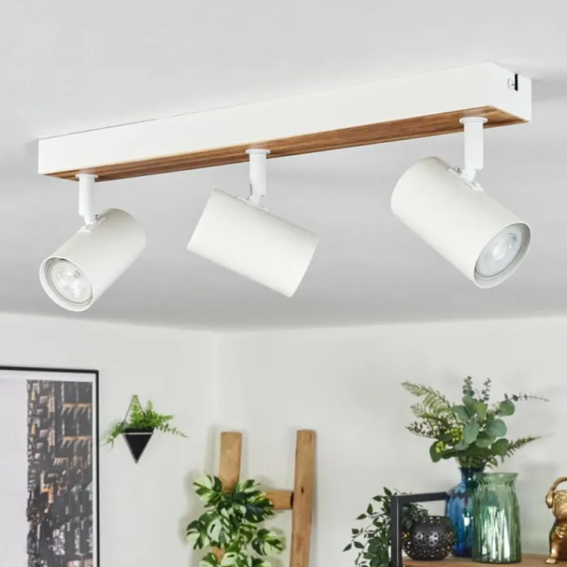 Luminaires Scandinaves-hofstein Gesteira Plafonnier, Spot de plafond Écru, Blanc, 3 lumières