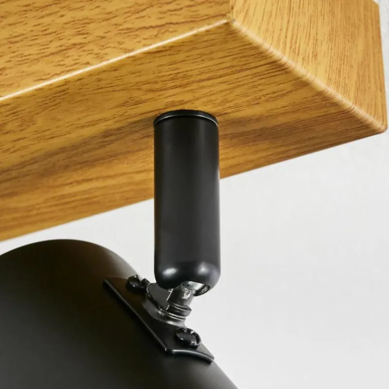 Luminaires Scandinaves-hofstein Gesteira Plafonnier, Spot de plafond Couleur bois, 6 lumières