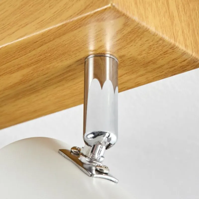 Luminaires Scandinaves-hofstein Gesteira Plafonnier, Spot de plafond Chrome, Couleur bois, 6 lumières