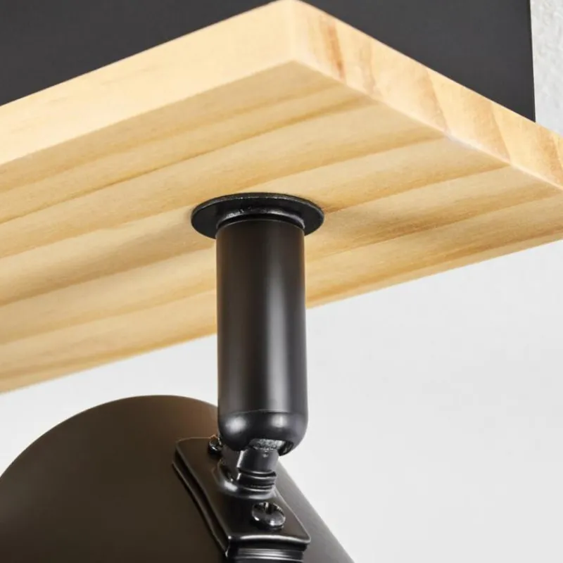 Luminaires Scandinaves-hofstein Gesteira Plafonnier, Spot de plafond Écru, Noir, 6 lumières