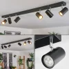 Luminaires Scandinaves-hofstein Gesteira Plafonnier, Spot de plafond Chrome, Noir, 6 lumières