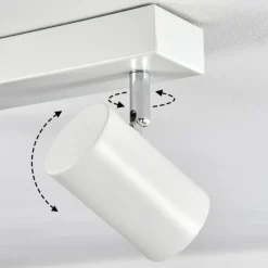 Luminaires Scandinaves-hofstein Gesteira Plafonnier, Spot de plafond Chrome, Blanc, 6 lumières