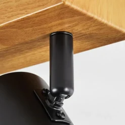 Luminaires Scandinaves-hofstein Gesteira Plafonnier, Spot de plafond Couleur bois, Noir, 6 lumières