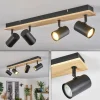 Luminaires Scandinaves-hofstein Gesteira Plafonnier, Spot de plafond Écru, Noir, 4 lumières