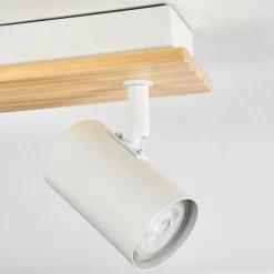 Luminaires Scandinaves-hofstein Gesteira Plafonnier, Spot de plafond Écru, Blanc, 8 lumières