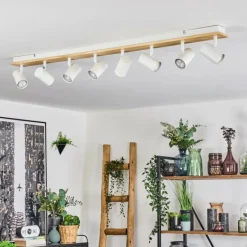 Luminaires Scandinaves-hofstein Gesteira Plafonnier, Spot de plafond Écru, Blanc, 8 lumières