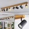 Luminaires Scandinaves-hofstein Gesteira Plafonnier, Spot de plafond Couleur bois, Noir, 8 lumières