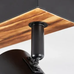 Luminaires Scandinaves-hofstein Gesteira Plafonnier, Spot de plafond Écru, Noir, 8 lumières