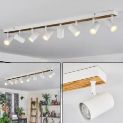 Luminaires Scandinaves-hofstein Gesteira Plafonnier, Spot de plafond Écru, Blanc, 8 lumières