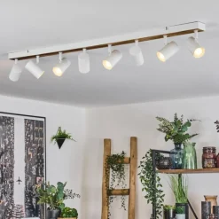 Luminaires Scandinaves-hofstein Gesteira Plafonnier, Spot de plafond Écru, Blanc, 8 lumières
