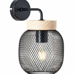Luminaires Scandinaves-Luminaires Brilliant Giada Applique murale Noir, 1 lumière