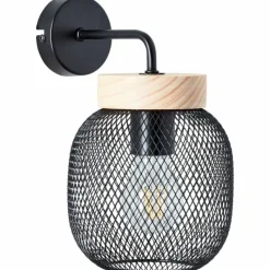 Luminaires Scandinaves-Luminaires Brilliant Giada Applique murale Noir, 1 lumière