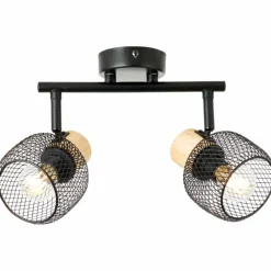 Luminaires Scandinaves-Luminaires Brilliant Giada Spot de plafond Noir, 2 lumières