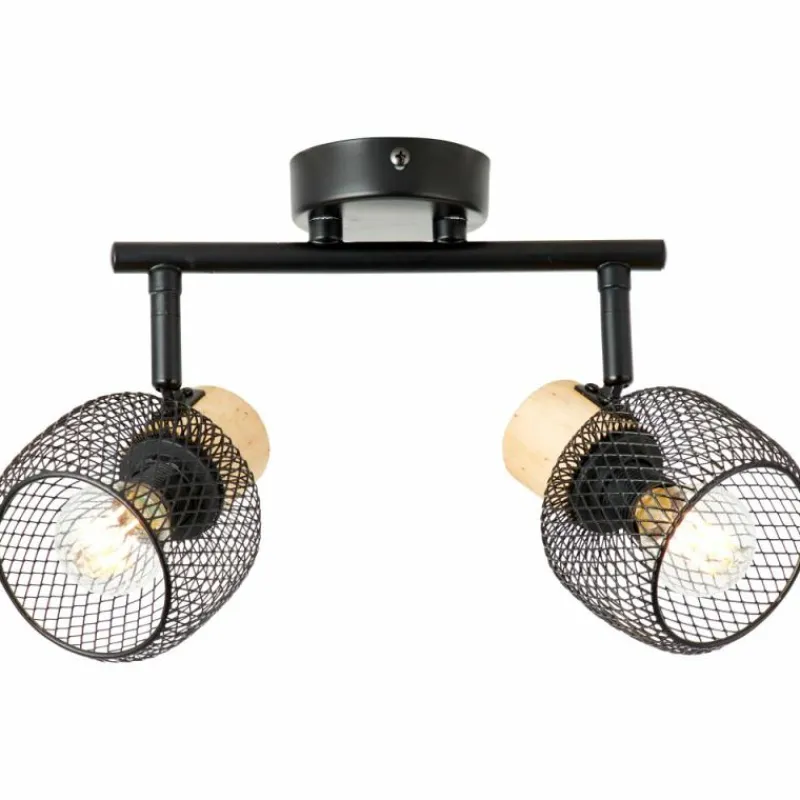 Luminaires Scandinaves-Luminaires Brilliant Giada Spot de plafond Noir, 2 lumières