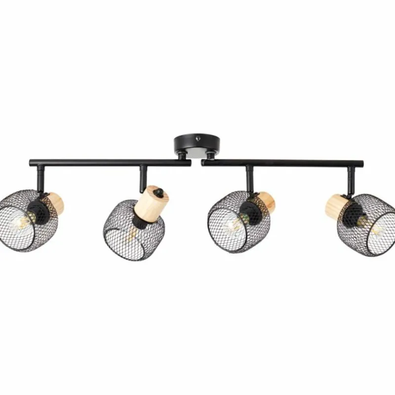 Luminaires Scandinaves-Luminaires Brilliant Giada Spot de plafond Noir, 4 lumières