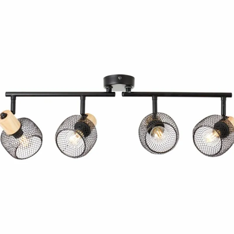 Luminaires Scandinaves-Luminaires Brilliant Giada Spot de plafond Noir, 4 lumières